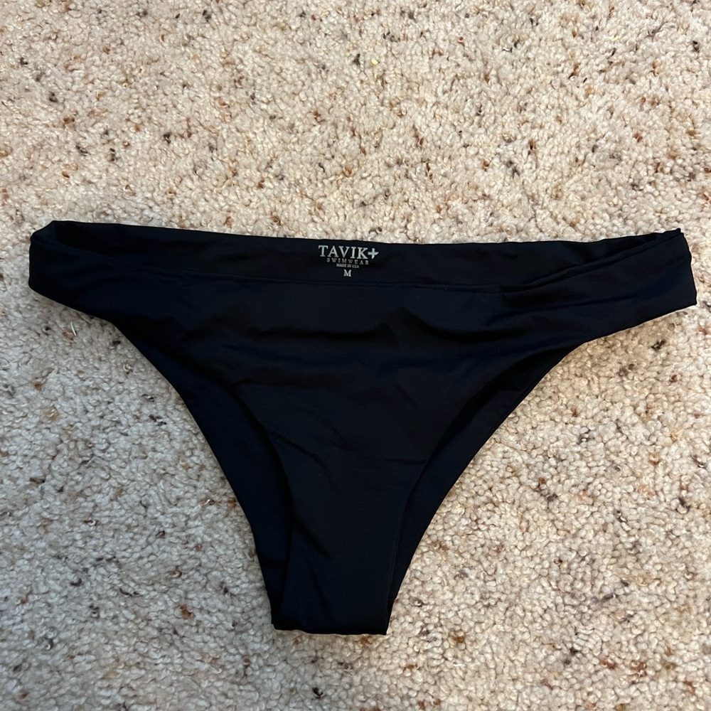 Tavik swimwear black bikini bottoms medium
